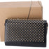 Christian Louboutin Paloma Clutch Crossbody Bag Black Multi Leopard Studded
